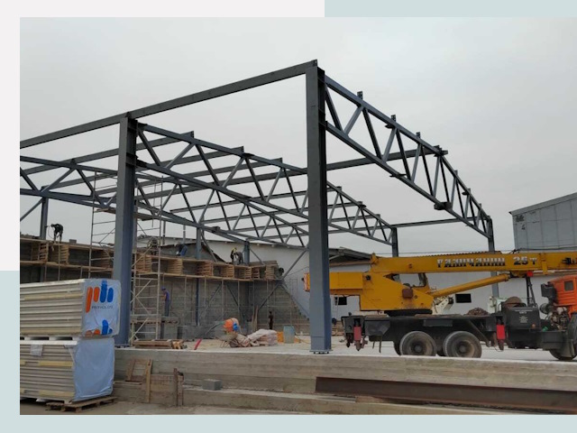 Строительство цехов в Реутове