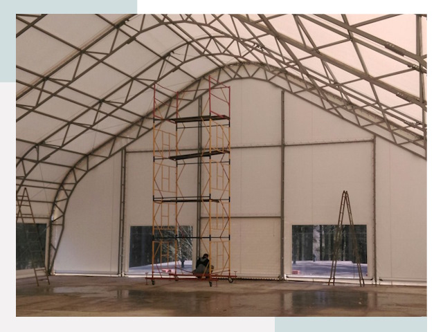 Шатровые ангары в Реутове