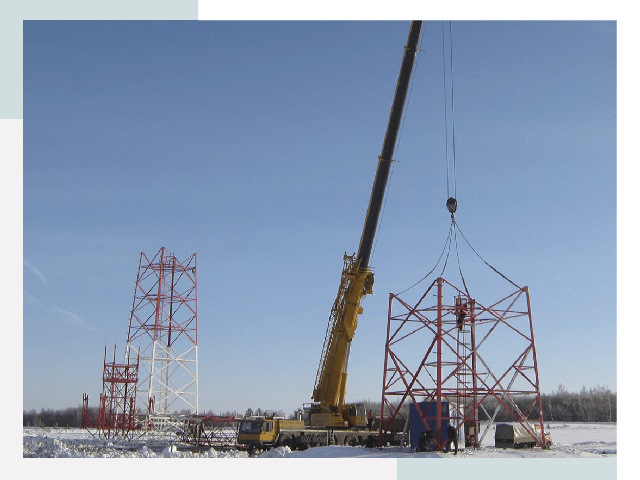 Монтаж вышек связи в Реутове