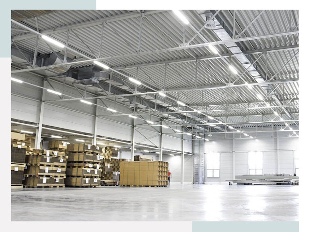 Освещение ангаров в Реутове