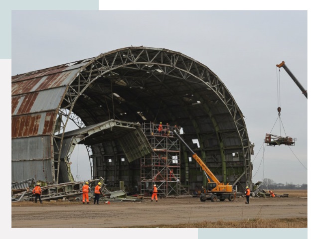 Демонтаж ангаров в Реутове