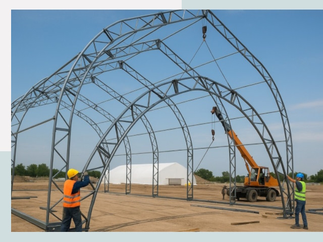 Монтаж ангаров в Реутове от 624 руб. - Надежно и быстро